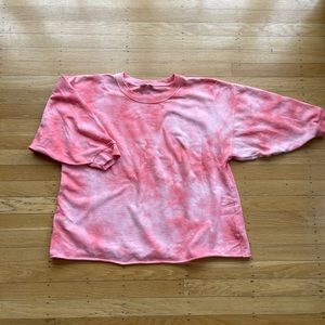 GAP | Coral Tie Dye Crewneck Sweatshirt | XS